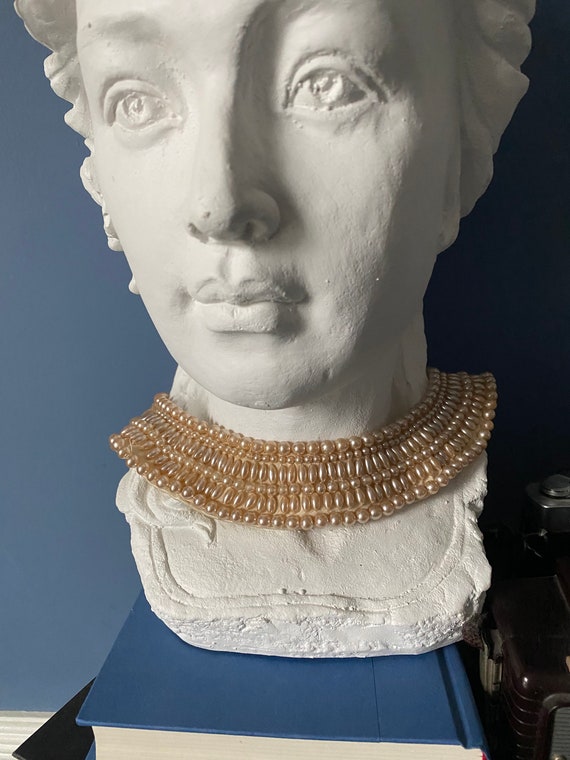 Vintage Glentex Pearl collar necklace