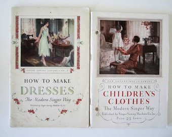 SINGER SEWING TUTORIALS How To Make Dresses & How To Make Children's Clothes - Choose 1 or Both