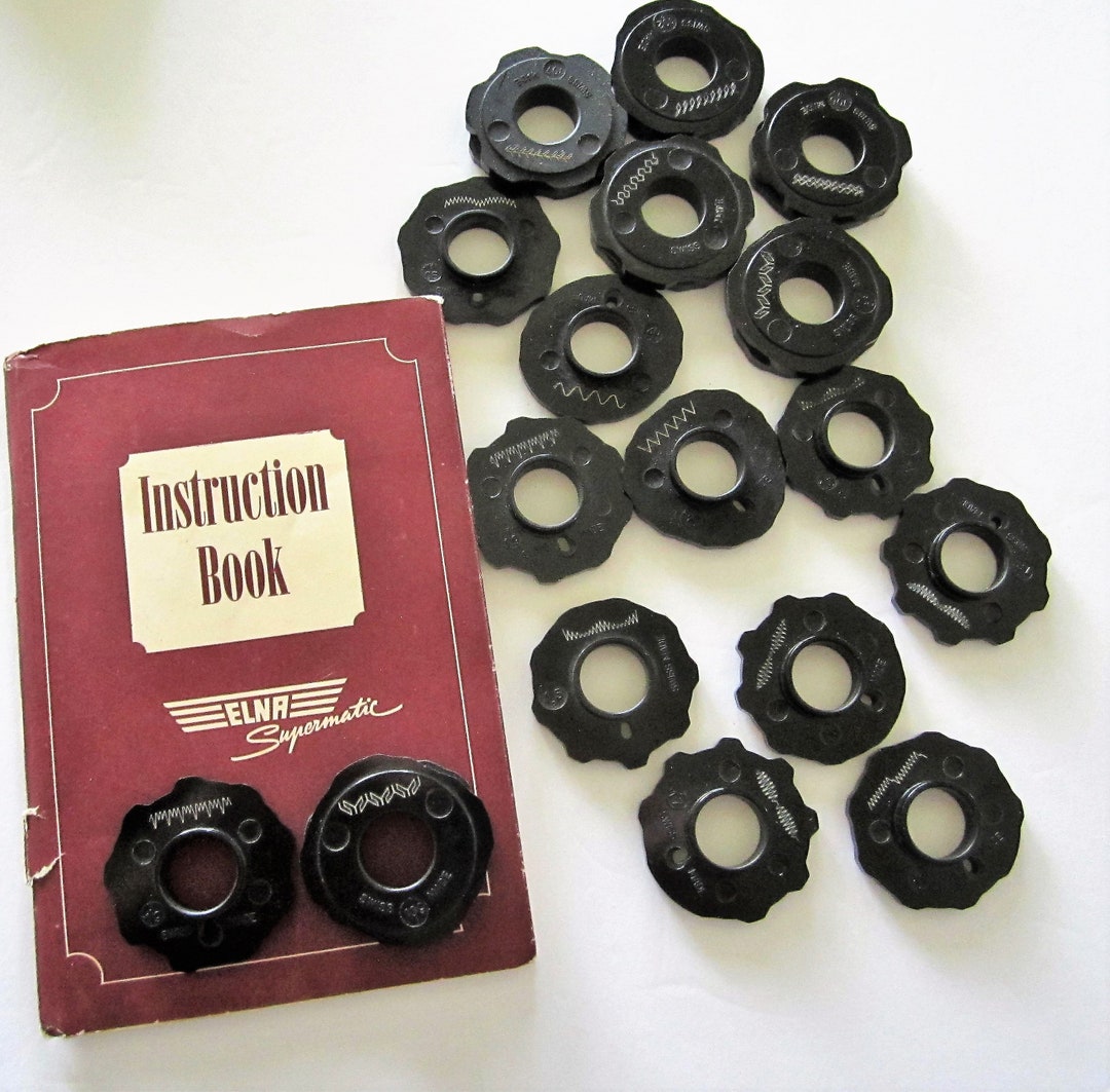 ELNA Screw Down Decorative Stitch Discs CHOICE of Discs / Cams Etsy