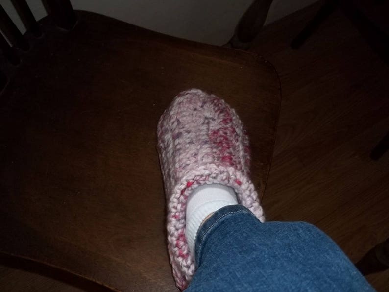 Crochet Pattern Adult Mocassin crochet slippers women or men image 2