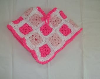 Crochet pattern Baby poncho Super easy crochet, infant ponch, newborn poncho