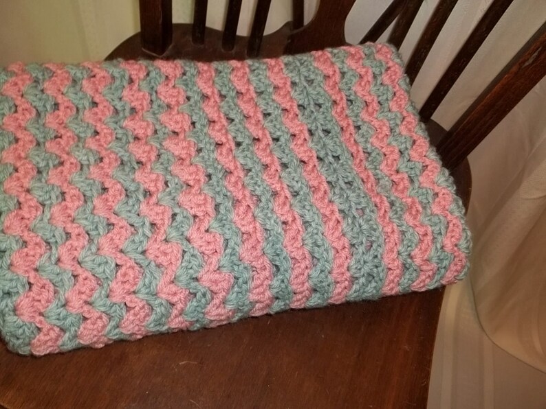 Crochet Pattern Baby Blanket Afghan Pattern Ric Rac Etsy