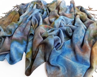 Trending now, blanket scarf, oversized scarf, brown scarf, blue scarf, vegan scarves, gift for girlfriend, scarf gift wife, pashmina