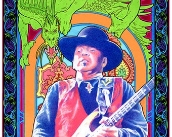 Stevie Ray Vaughan tribute poster