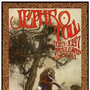 Jethro Tull Tanglewood Lenox MA concert print