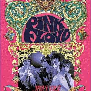 Pink Floyd 1967 concert poster