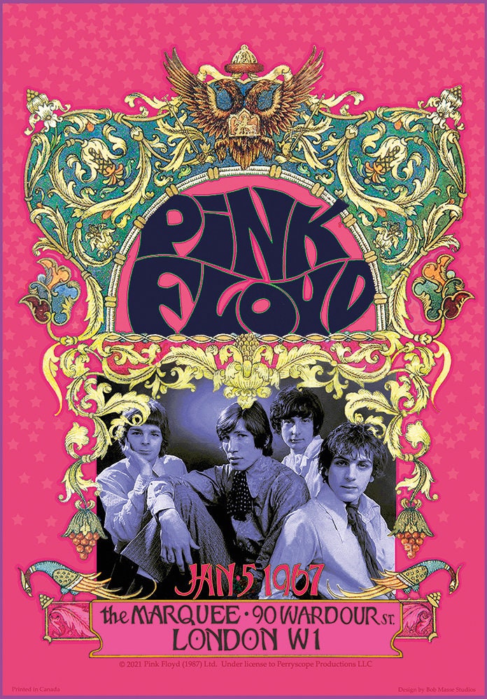 Pink Floyd 1967 concert poster