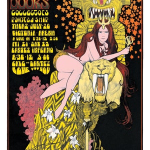 The Doors 1960s concert poster