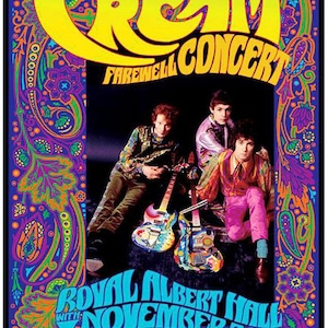 Cartaz do show de despedida do Psychedelic Cream
