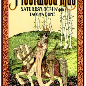 Fleetwood Mac art nouveau concert poster