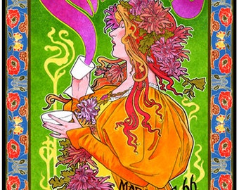 Pink Floyd 1960s Art Nouveau Concert Poster - Etsy