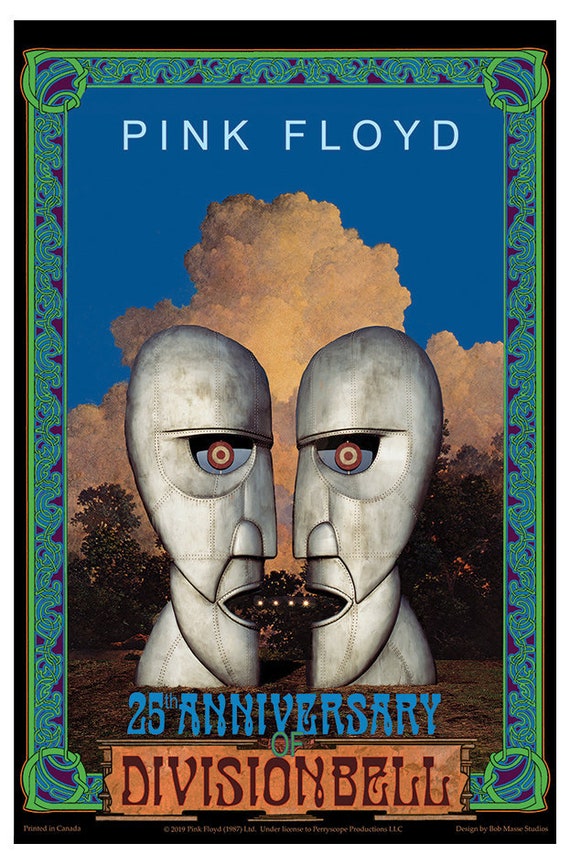 Bøde hævn Prøve Pink Floyd Division Bell 25th Anniversary Poster - Etsy