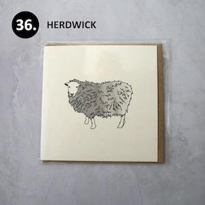 Carte individuelle de race ovine britannique