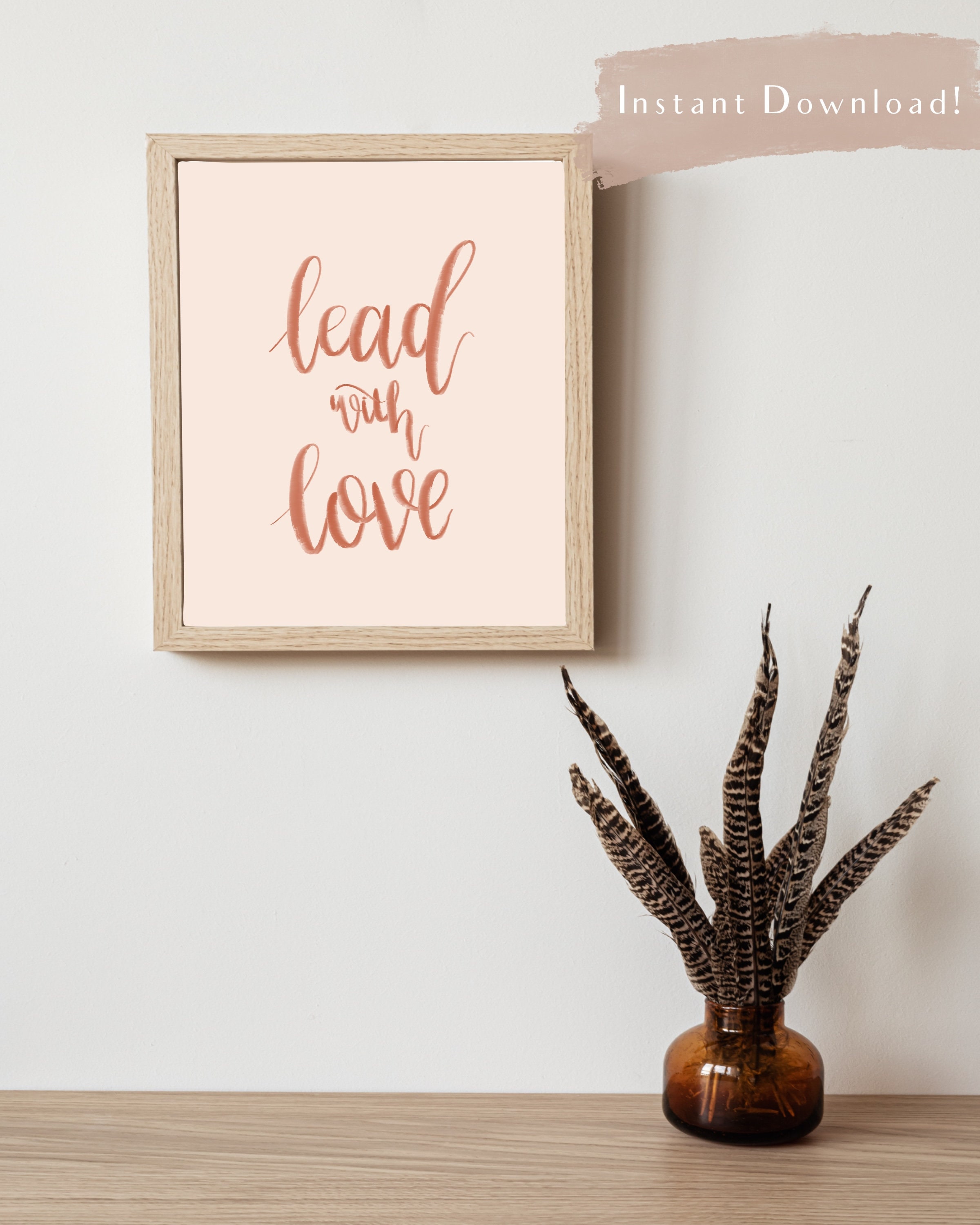 Lead With Love Printable Etsy