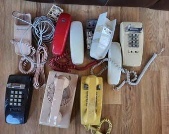 Lot Of Vintage Wall Desk Telephones - Parts