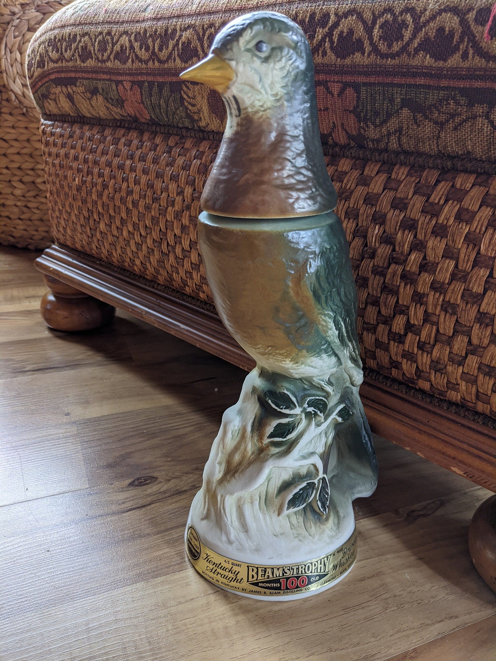 Vintage 1969 Jim Beam Bird Decanter Empty Etsy
