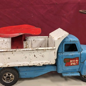1960's Pressed Steel Buddy L Sit-N-Ride Dump Truck image 1