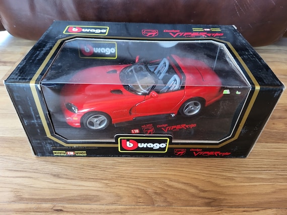 Burago 1992 Dodge Viper RT/10 Diecast 1:18 Scale Red Car - Etsy