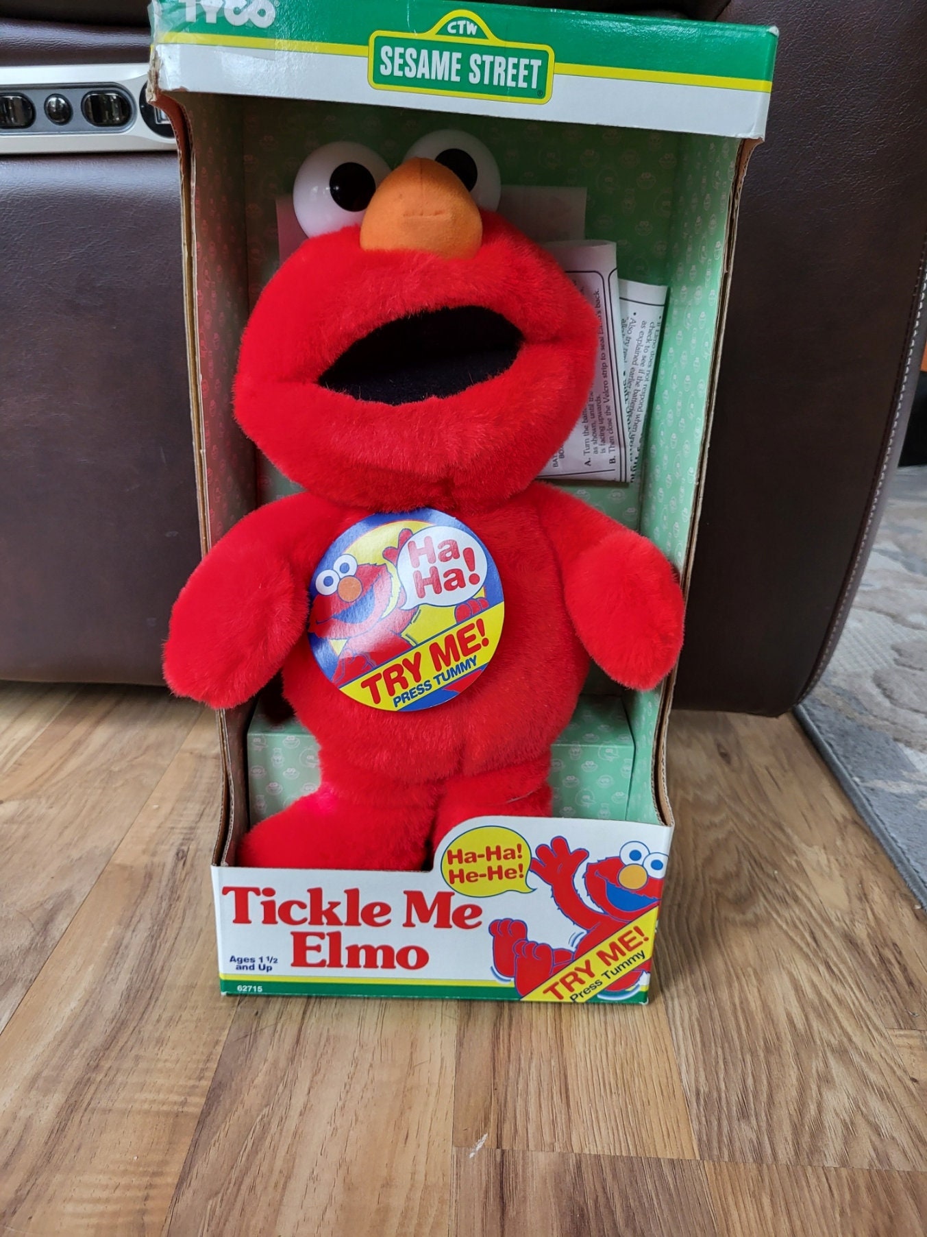 Vintage 1996 Tyco Tickle Me Elmo Plush Toy