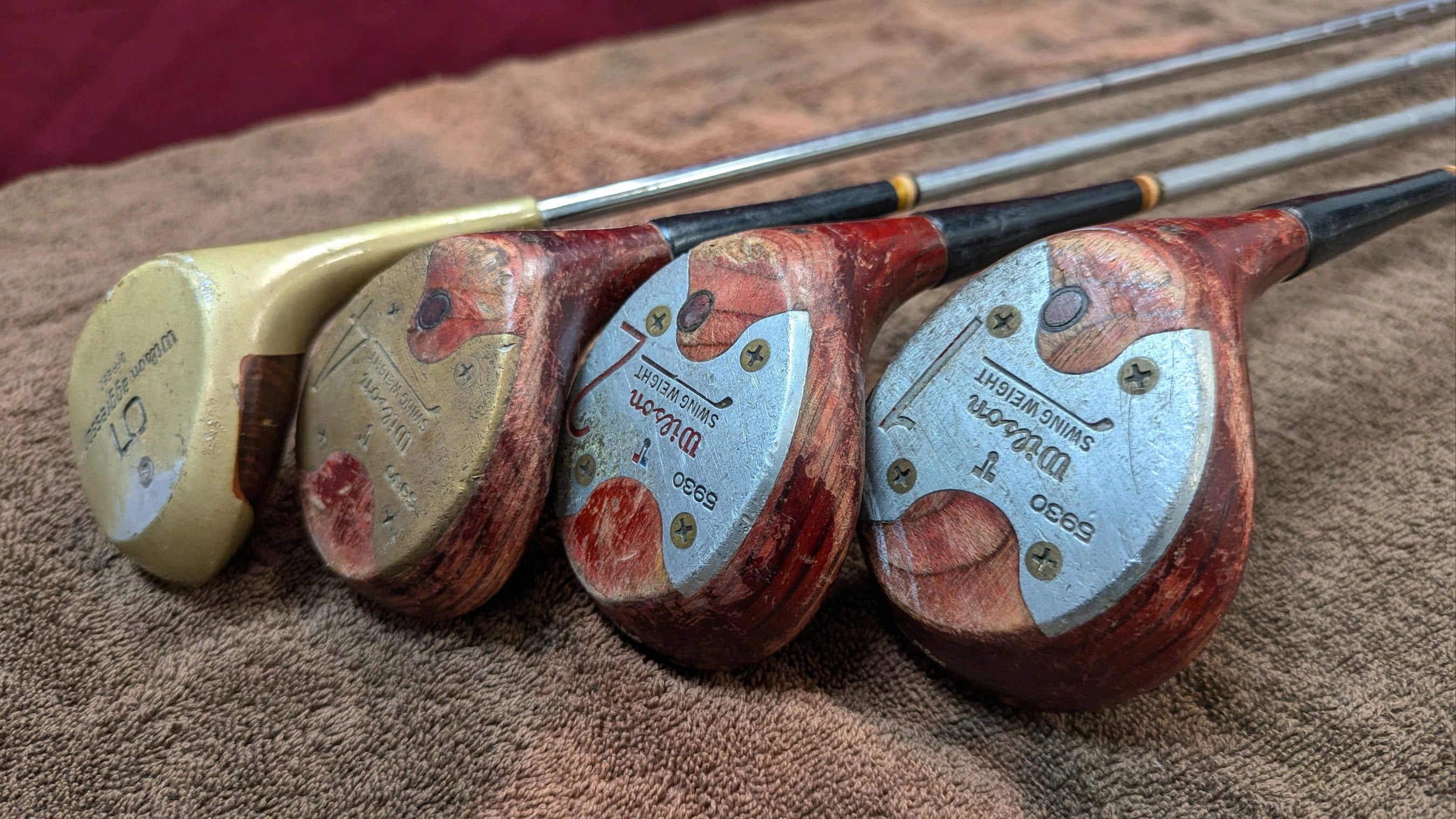 Vintage Wilson Swing Weight Aggressor Wood Right Hand Golf Clubs