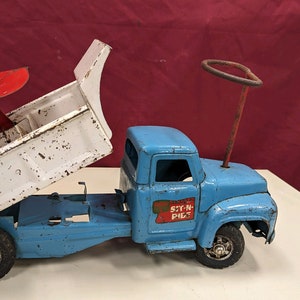 1960's Pressed Steel Buddy L Sit-N-Ride Dump Truck image 6