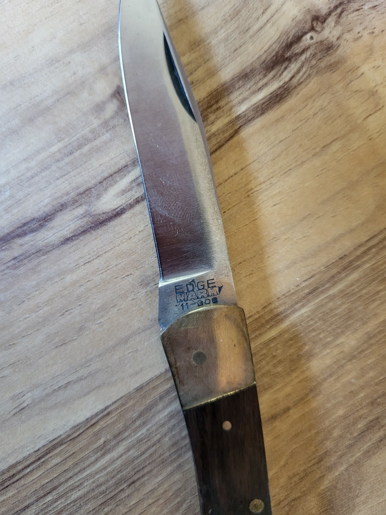 Vintage Edge Mark Ranger Knife Stainless Steel Folding Hunting 