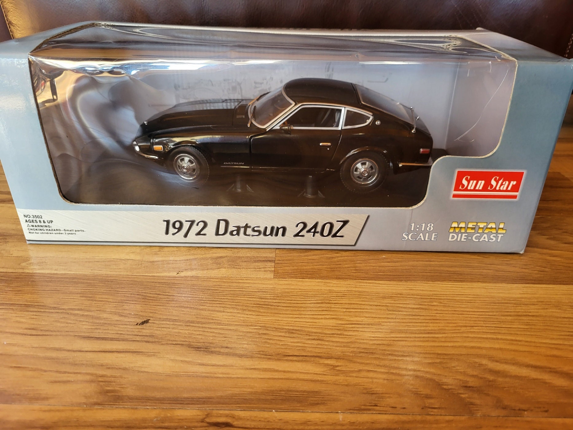 Sunstar 1972 Datsun 240Z Diecast 1:18 Scale Black Car - Etsy