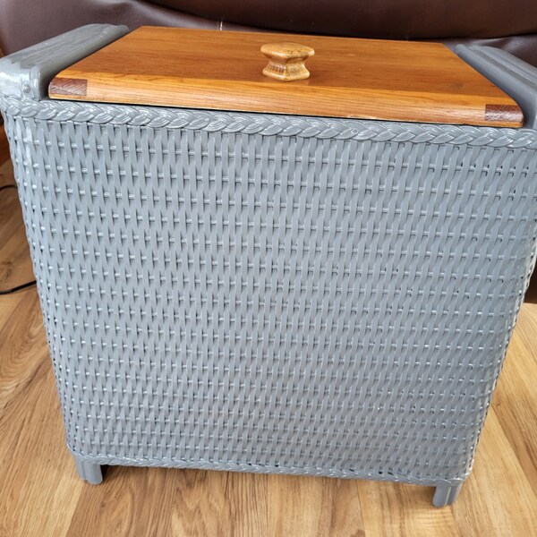 Wicker Hamper With Lid Etsy