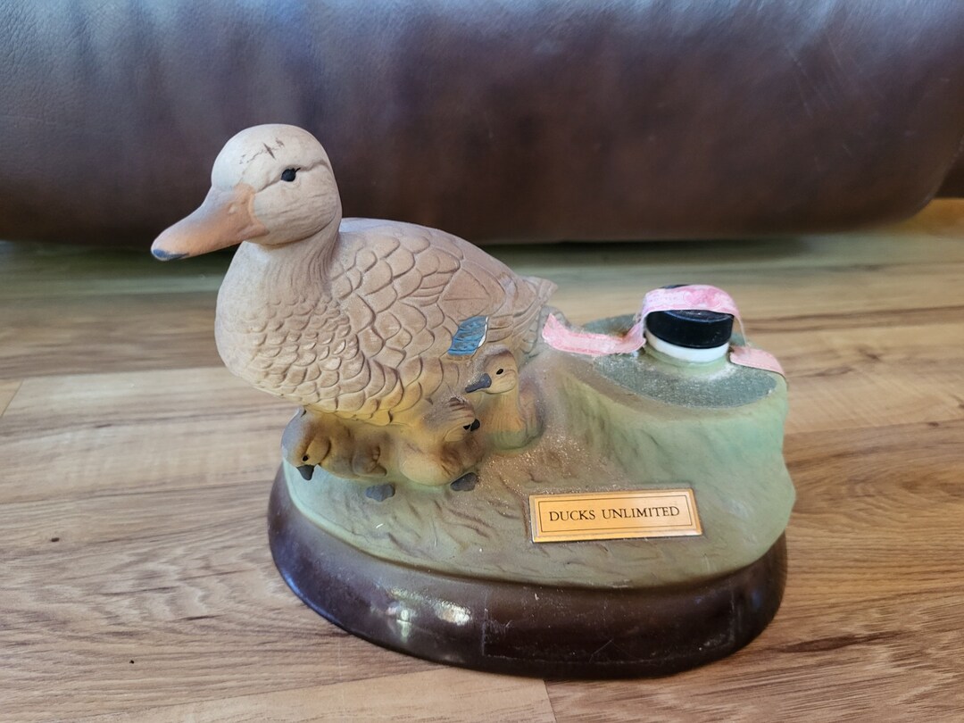 Vintage 1984 Ducks Unlimited Decanter Empty Etsy