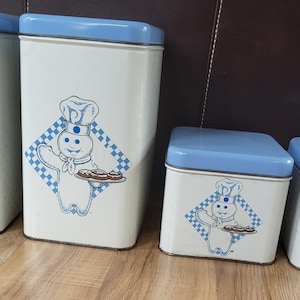 Pillsbury Doughboy Canister Set - Etsy