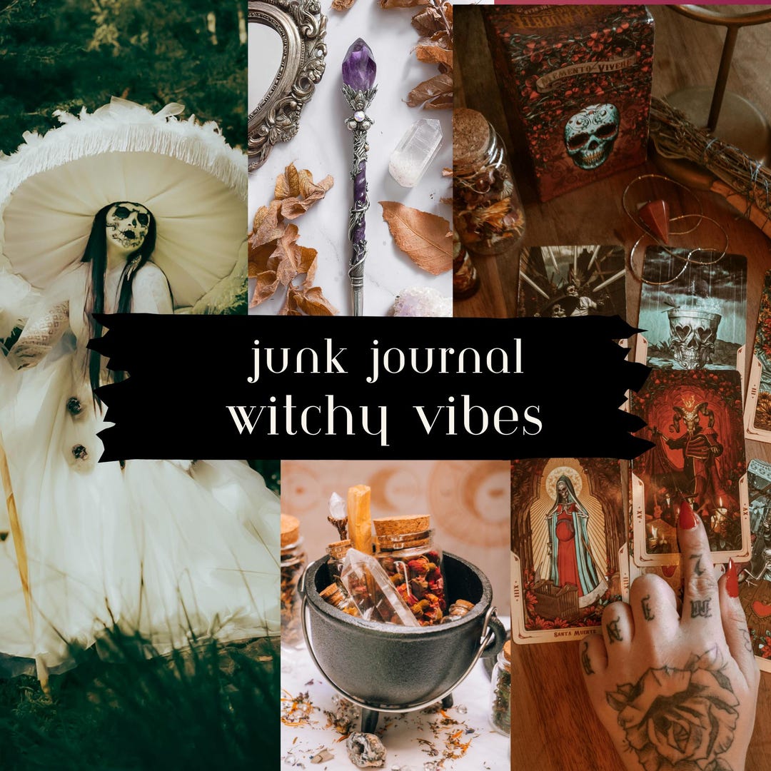 Witchy Junk Journal Instant Download | Printable Pages - Etsy