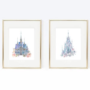 Frozen Castles, Disney Princess Castles, Frozen movie, Elsa and Anna, Arendelle Castle