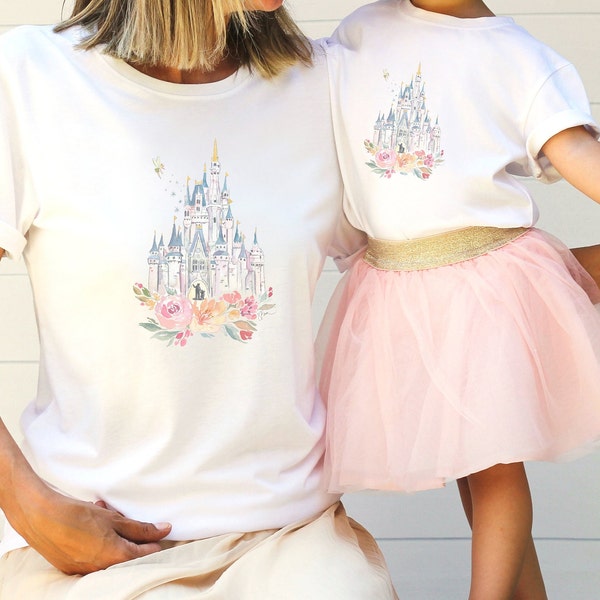 Disney World Castle Watercolor Toddler Short-Sleeve T-Shirt