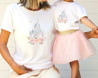 Disney World Castle Watercolor Toddler Short-Sleeve T-Shirt