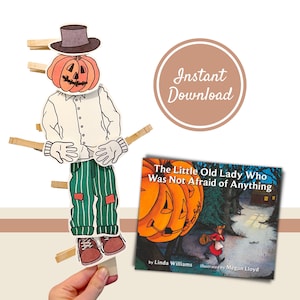 Die kleine alte Dame, die keine Angst vor irgendetwas hatte Aktivität Download, Vorschul-Halloween-Aktivität, Halloween-Handwerk