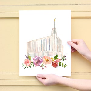 LDS Temple Watercolor (Manhattan), New York Temple