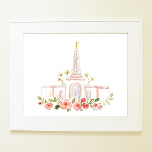 LDS Temple Watercolor (Redlands, Cali)