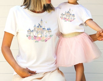 Disneyland Castle Watercolor Toddler Short-Sleeve T-Shirt