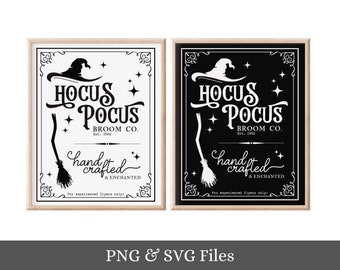 Halloween Decor, Farmhouse Halloween SVG, Hocus Pocus PNG, Witch Decoration, Sanderson Sisters, Old Halloween Signs, Vintage Halloween SVG