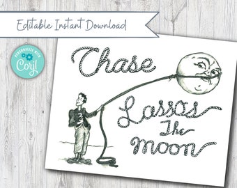 George Lassos the Moon - Etsy