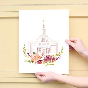 LDS Temple Watercolor (Draper), Draper Temple