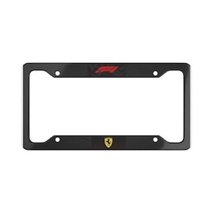 FERRARI STYLE LICENSE PLATE YELLOW LETTERS CARBON FIBER ILLUSION, MAde In USA - Foto 9