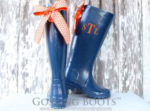 personalized rain boots