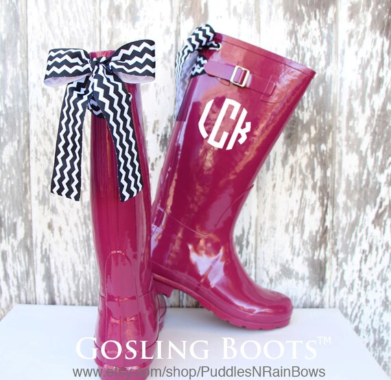 raspberry hunter boots