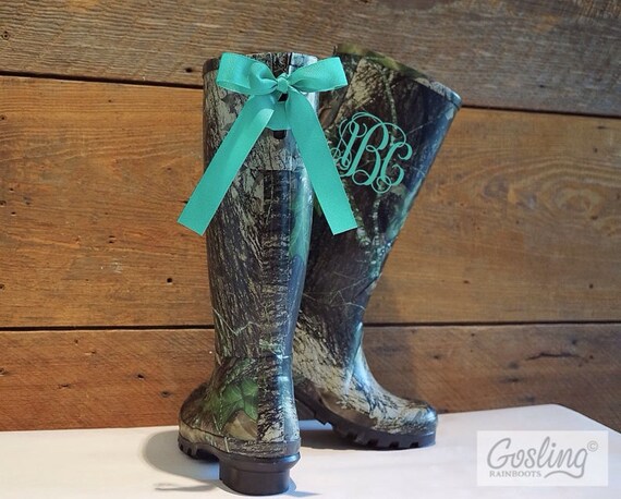 turquoise rain boots
