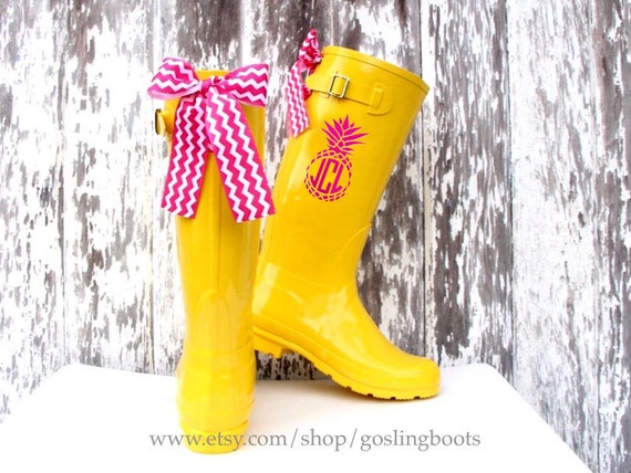 lilly rain boots