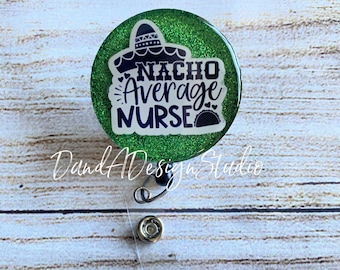 Nacho Durchschnitt Krankenschwester Ausweis Reel: Glitter Resin Resin karl