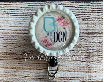 Oncology Certified Nurse Badge Reel | Essential Worker | Medical Oncology | Chemotherapy | Cancer Awareness | Oncology Nurse Gift | OCN