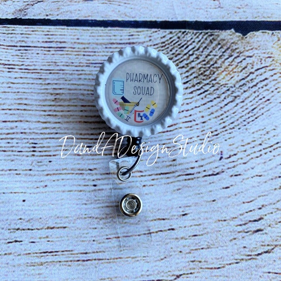 Pharmacy Squad Badge Reel: Pharmacist Gift, ID Badge Holder