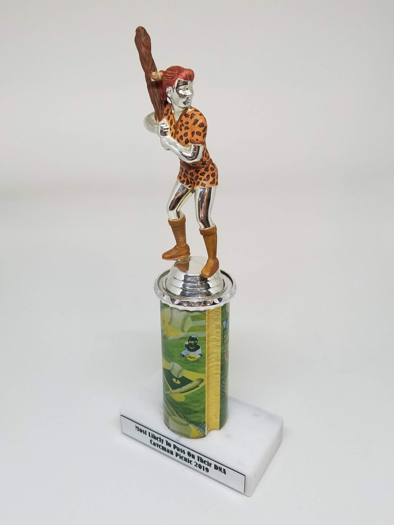 Custom Art Trophy Upcycled & Repurposed Nostalgic Prizes Fancy